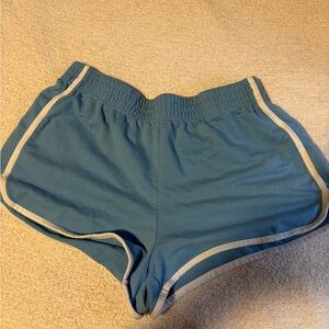 Forever 21 Blue Athletic Shorts with White Trim